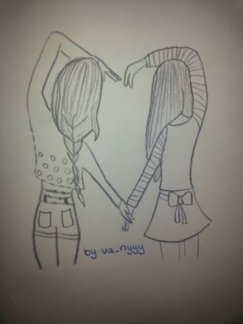 500x667 Drawing Best Friends Shared By Vanessa On We Heart It