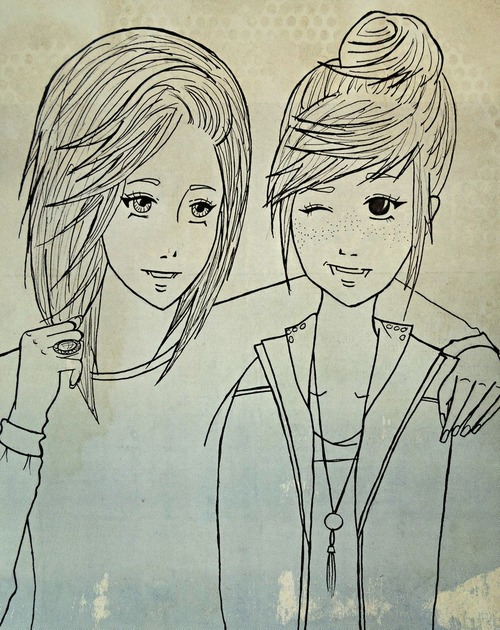 500x630 A Drawing Of Me And My Bestfriend On We Heart It