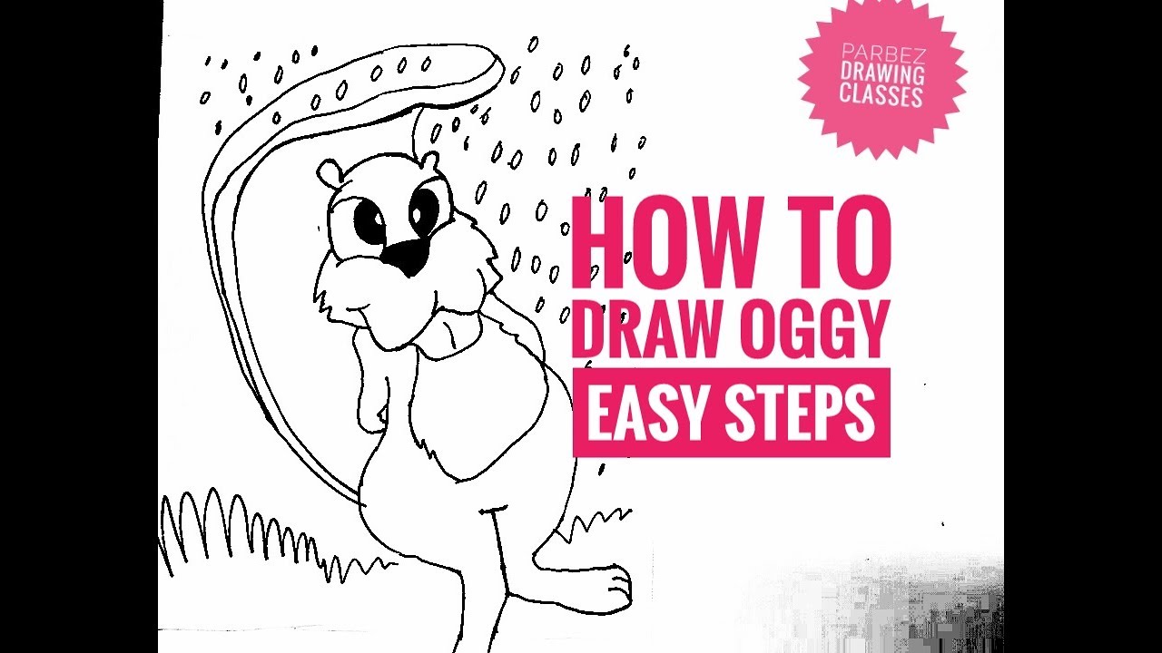 1280x720 How To Draw Oggy Easy Steps
