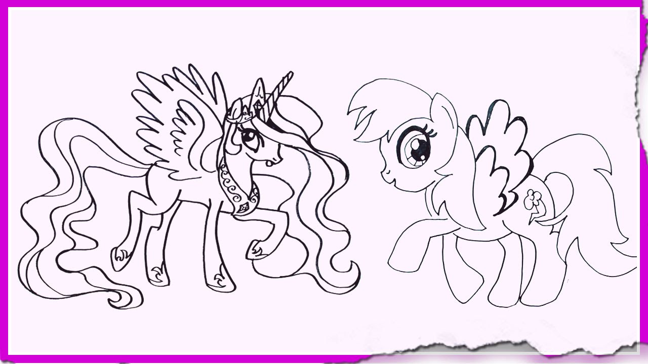1280x720 How To Draw My Little Pony Characters Easy Drawing Tutorials