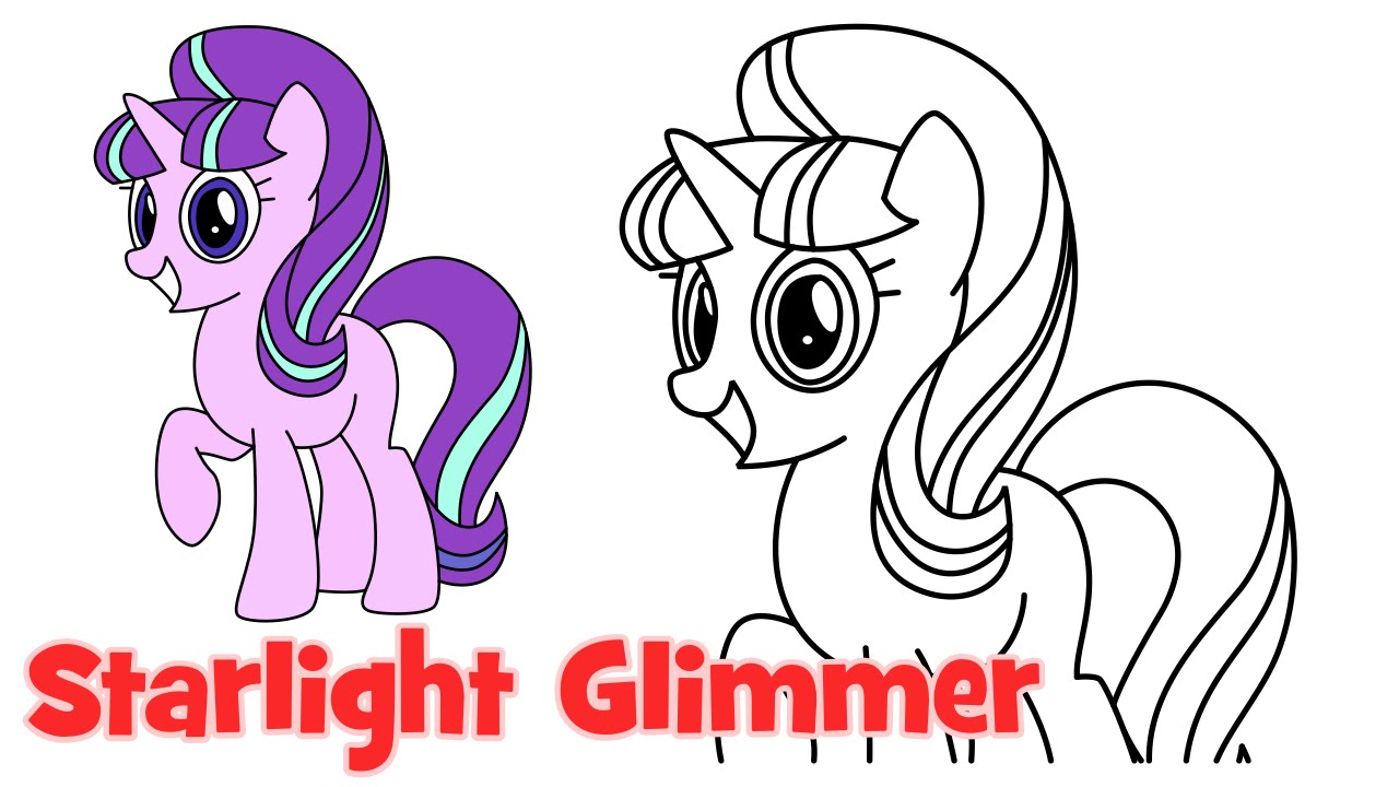 1280x720 How To Draw Starlight Glimmer My Little Pony Step By Step Easy