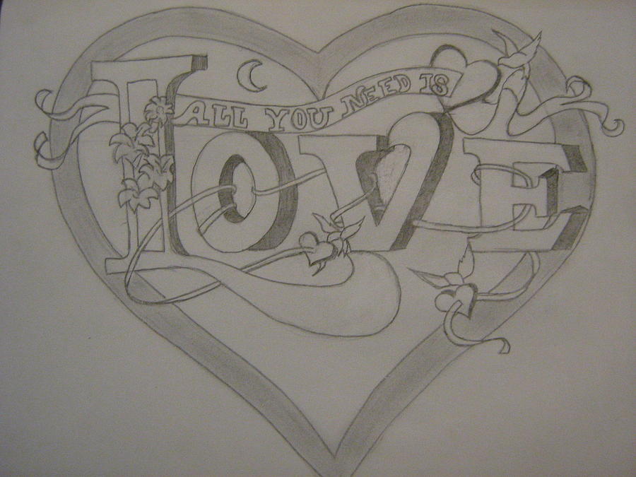 900x675 Love Drawing By Emily Scott