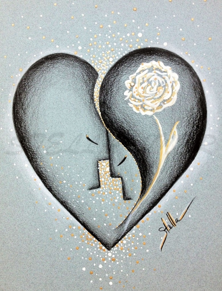 780x1024 Love Drawings For Him Purple Heart Yoga Heart Love Drawing