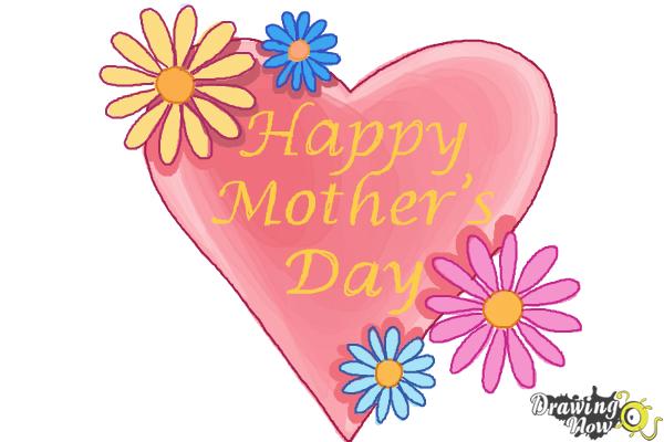 600x400 How To Draw A Mother's Day Card