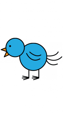 215x382 How To Draw A Bird, For Kids, Toddlers, Easy Step By Step Drawing