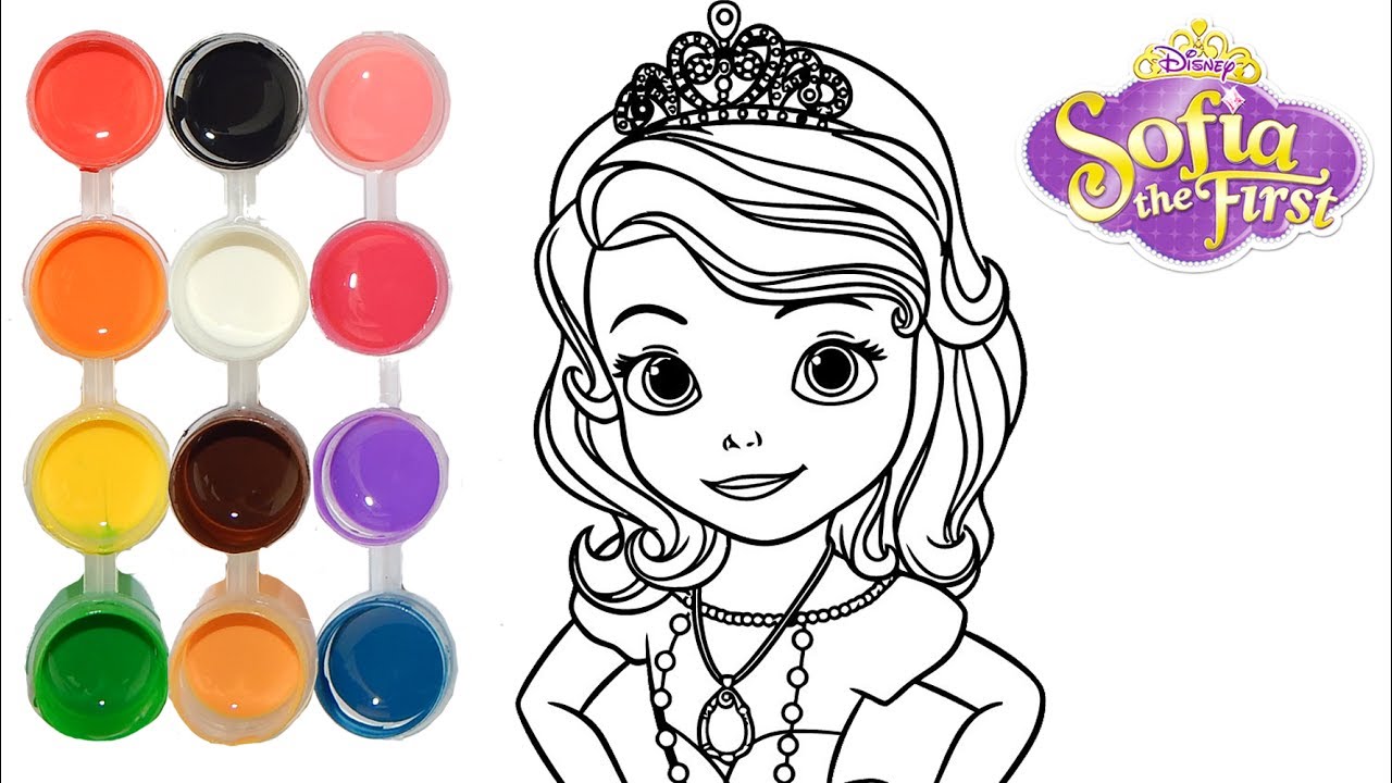 1280x720 How To Draw Amp Color Sofia The First Princess Drawing On New