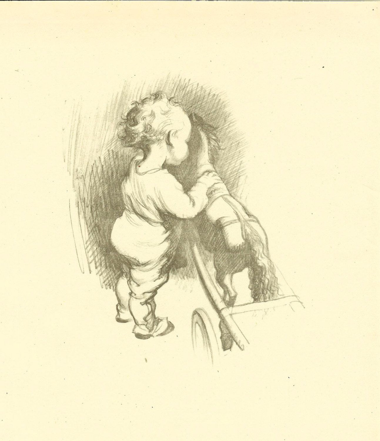 1293x1500 Vintage 1933 Jh Dowd Children's Print Children Toddlers Splashing