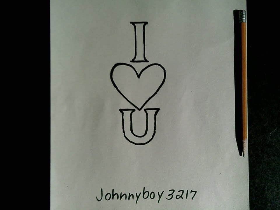 960x720 How To Draw I Love You For Your Girlfriend Or Boyfriend Doodle