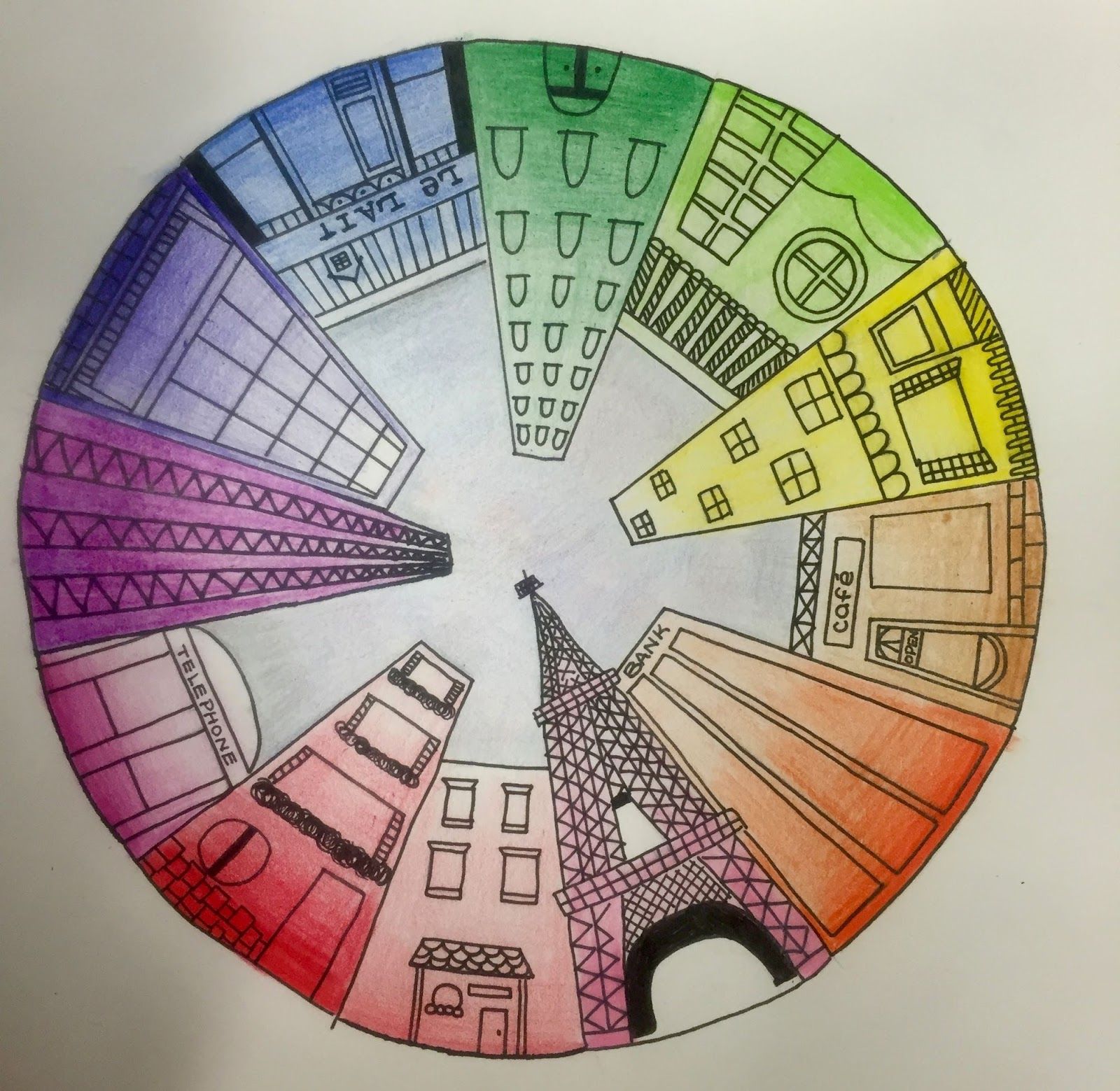 1600x1559 Objective Students Will Create A Color Wheel Using One Point