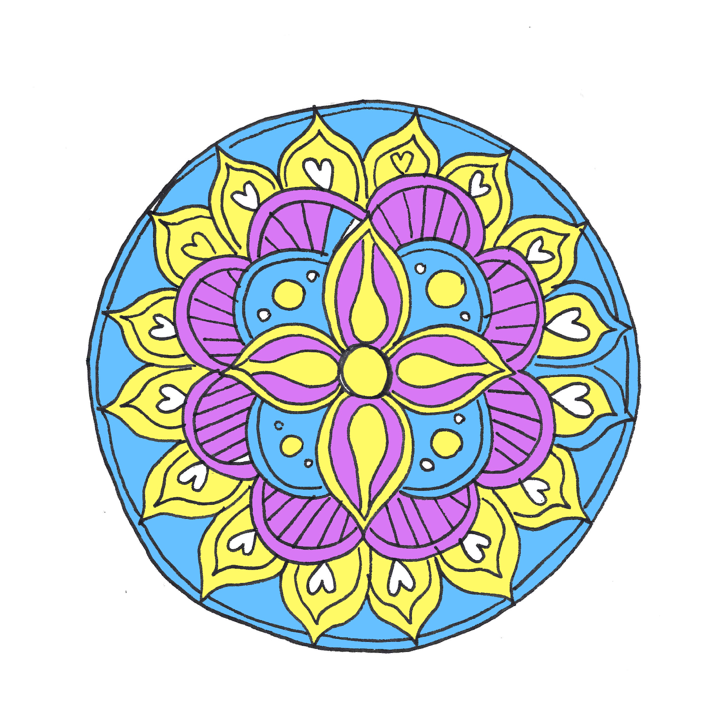 1406x1439 How To Draw A Mandala (With Free Coloring Pages!)