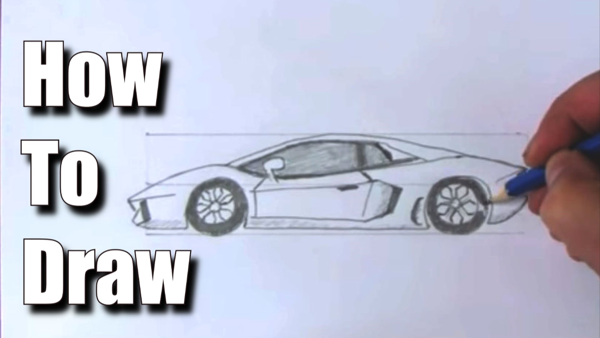 1920x1080 How To Draw A Sports Car Lamborghini