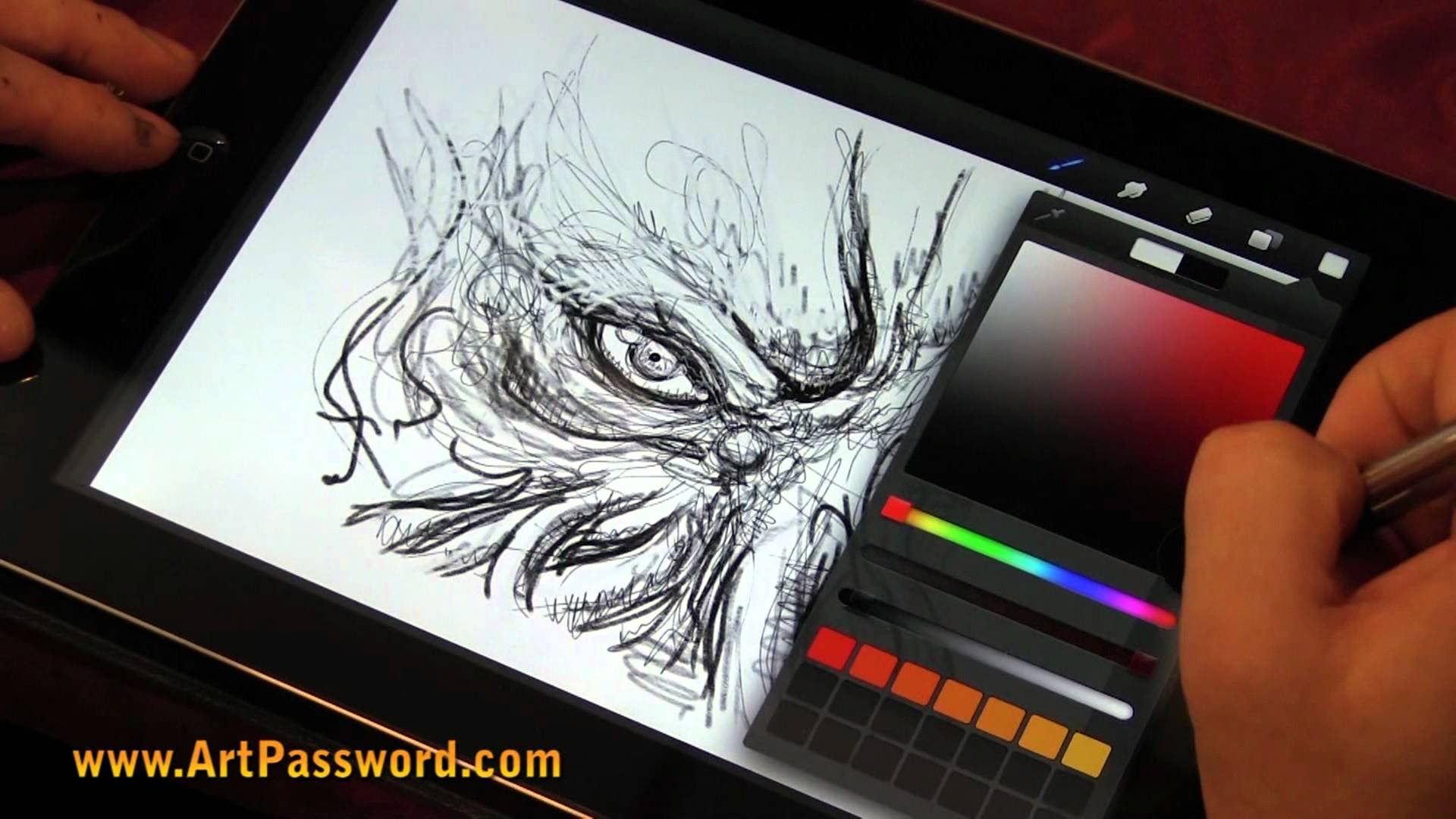 1920x1080 Francoise Launet Drawing On Ipad 3