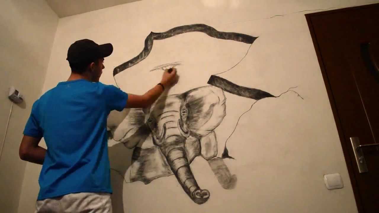 1280x720 Pictures Pictures Of 3d Drawing On A Wall,