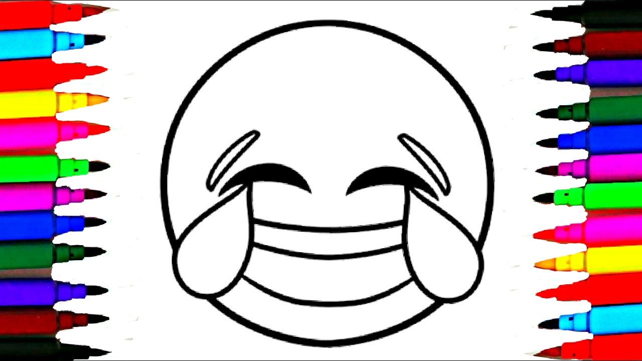 1280x720 Emoji Coloring Pages L Coloring Drawing Page Video For Children L