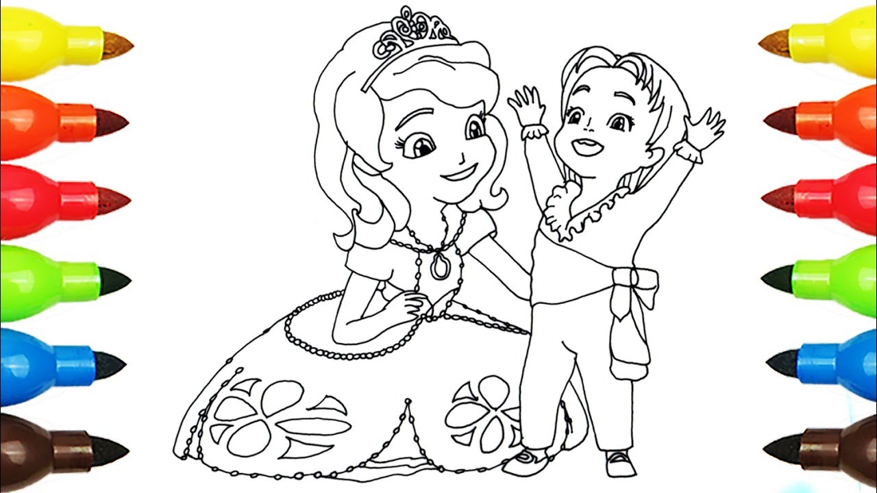 1280x720 Sofia The First Princess Sofia Coloring Page L Disney Junior