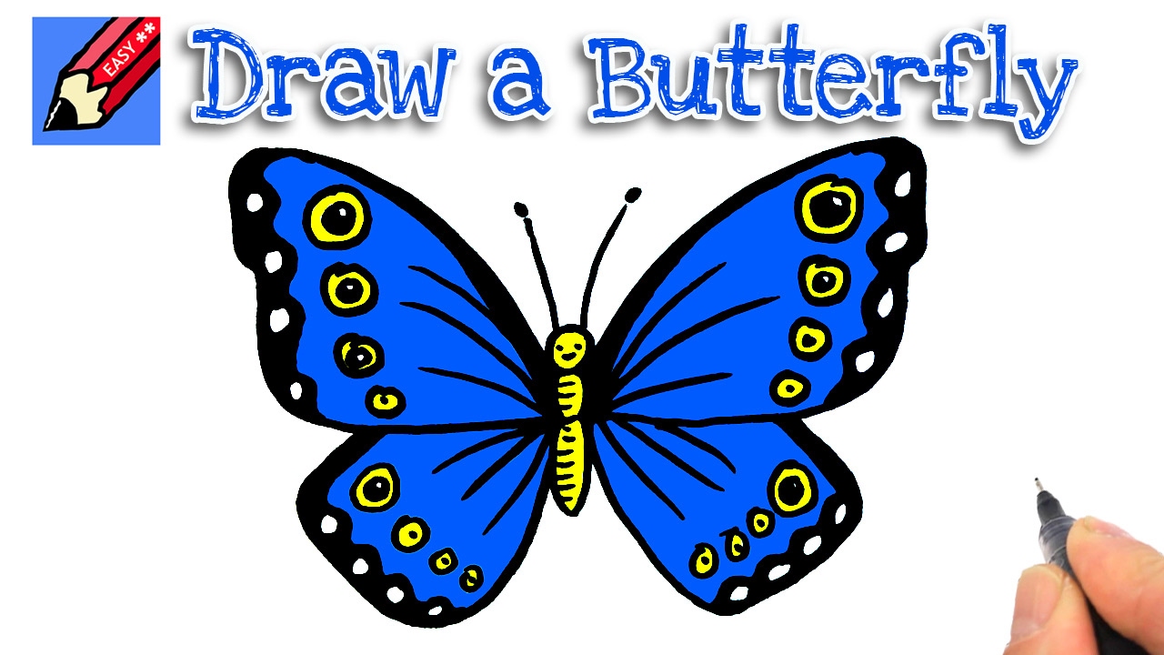 1280x720 Popular Butterfly Pictures For Kids How To Draw A Real Easy