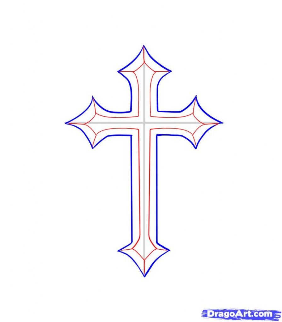896x1024 Best Cross Drawing How To Draw Cool Crosses Clipartsco