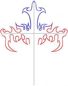 236x299 How To Draw A Tribal Cross, Step By Step, Tribal Art, Pop Culture