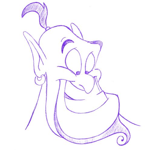 500x500 Genie By On @ Drawing Tips