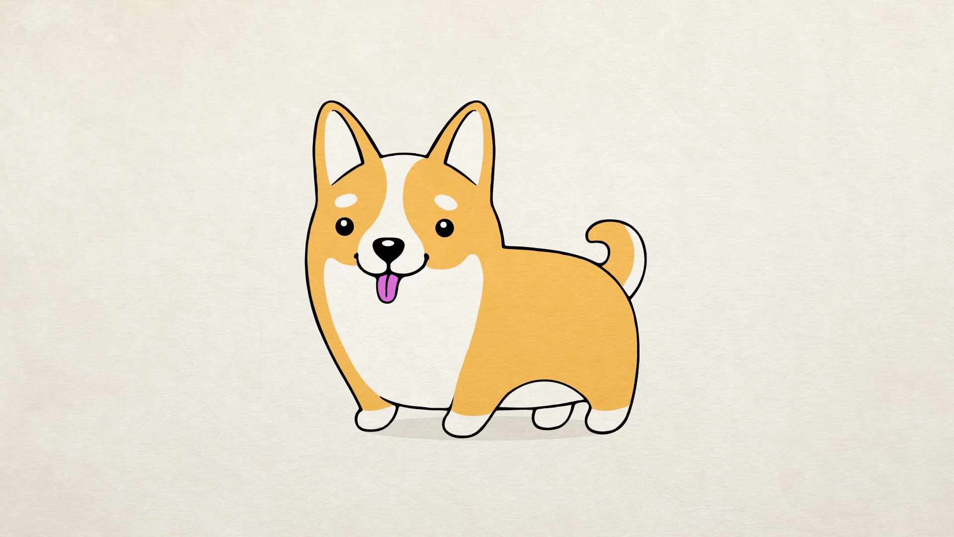 1920x1080 How To Draw] A Cute Dog