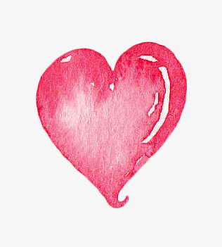 316x351 Drawing Hearts Illustration Material, Watercolor Illustration Love