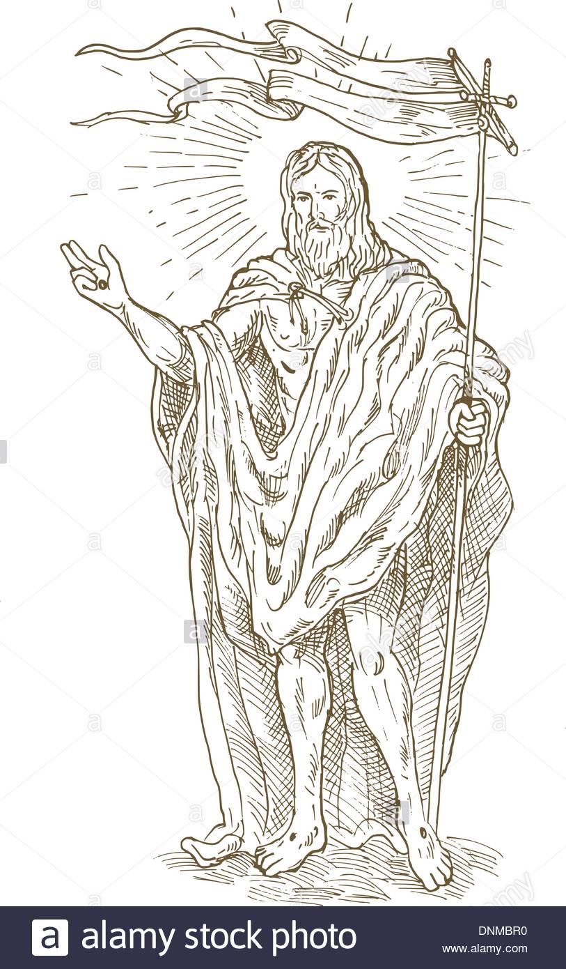 813x1390 Hand Sketch Drawing Illustration Of The The Risen Or Resurrected
