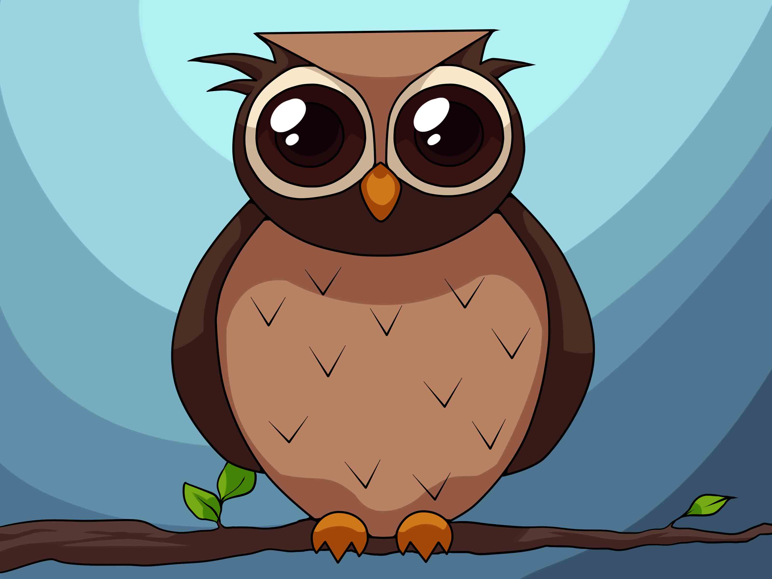 3200x2400 How To Draw An Owl (With Pictures)
