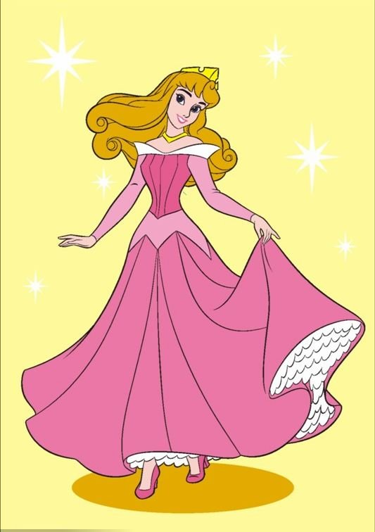 533x756 Free Shipping Diy Blond Hair Princess Oil Painting Drawing By No