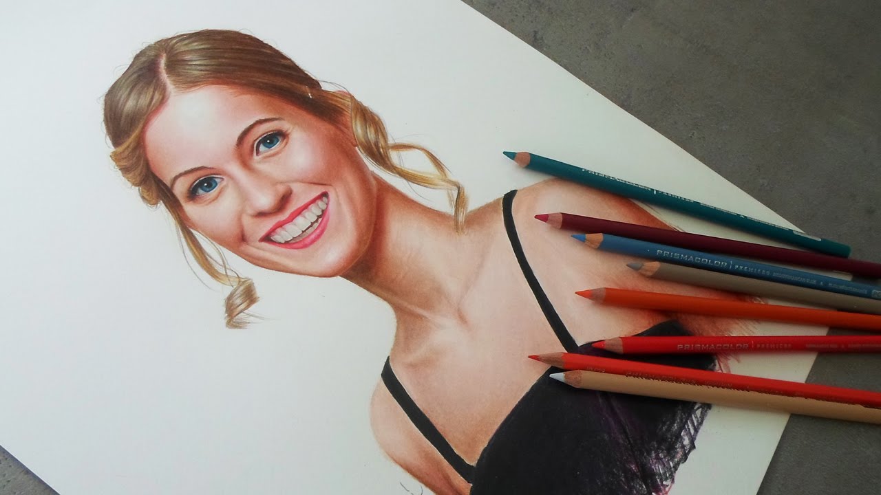 1280x720 Realistic Portrait Drawing