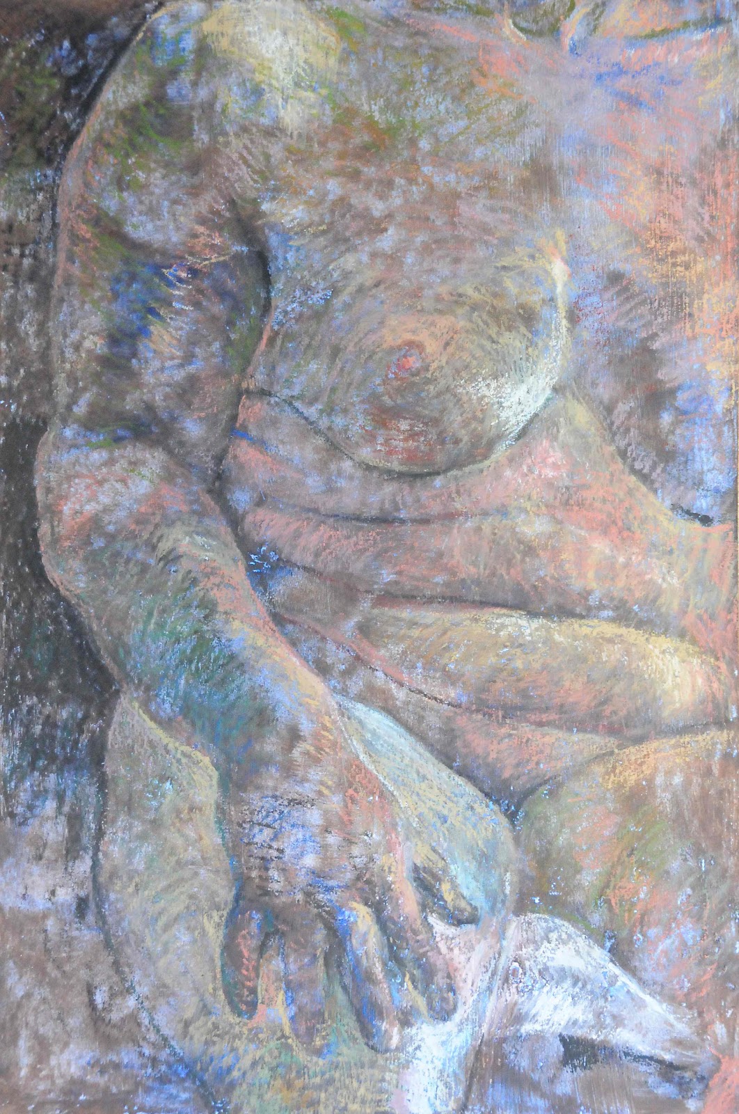 1062x1600 Oil Pastel Life Drawing In Ruthin Harry Robertson, Artist