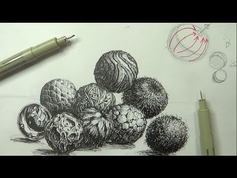 480x360 Pen Amp Ink Drawing Tutorials How To Create Realistic Textures
