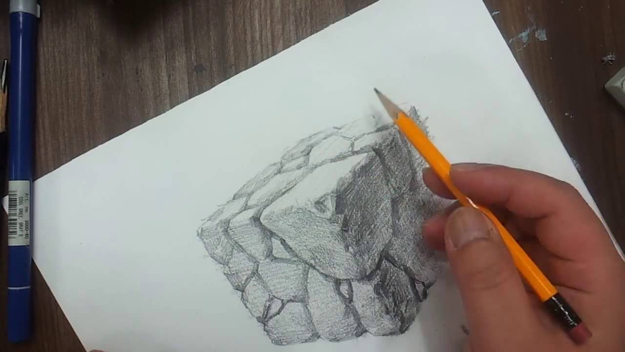 1280x720 Drawing A Stone Cube