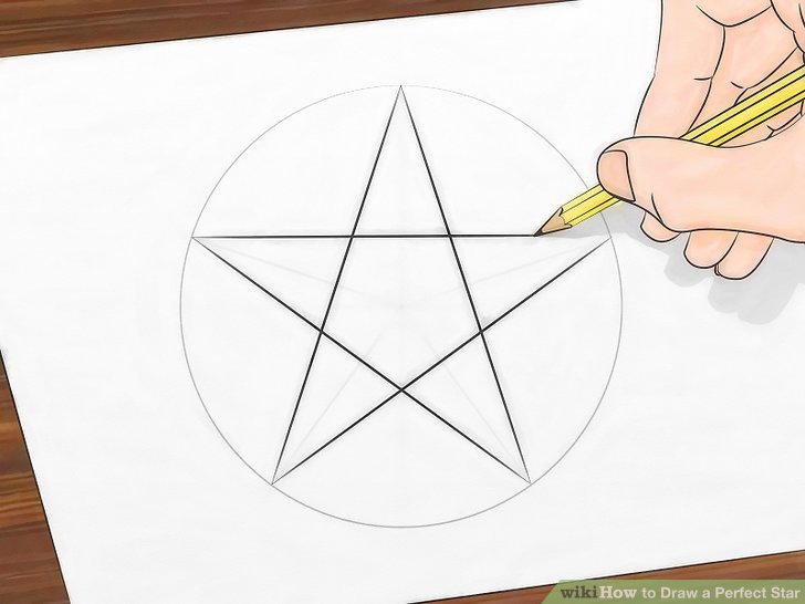 728x546 How To Draw A Perfect Star 13 Steps (With Pictures)