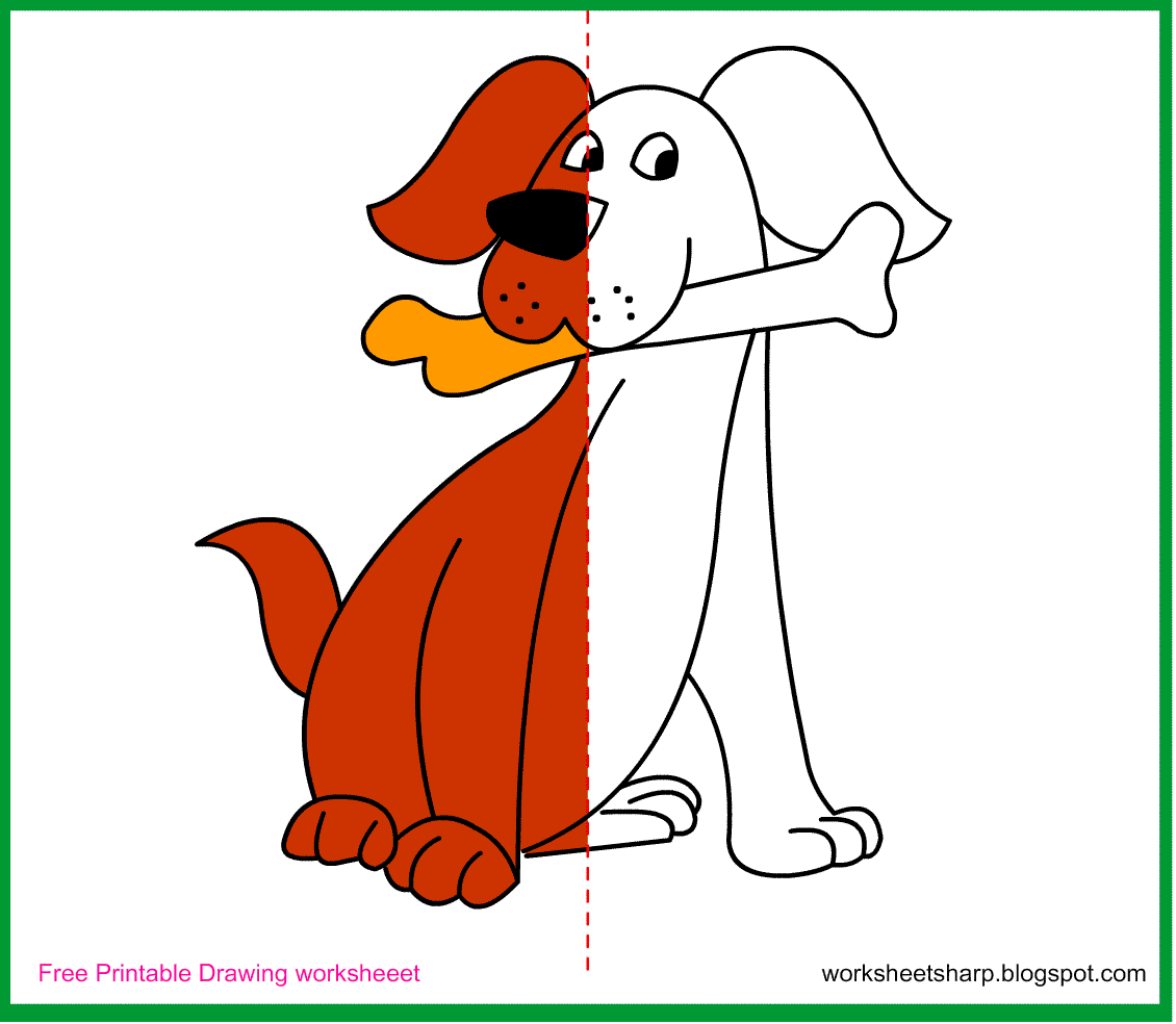 1130x984 Free Drawing Worksheets Printable Dog Drawing Worksheets