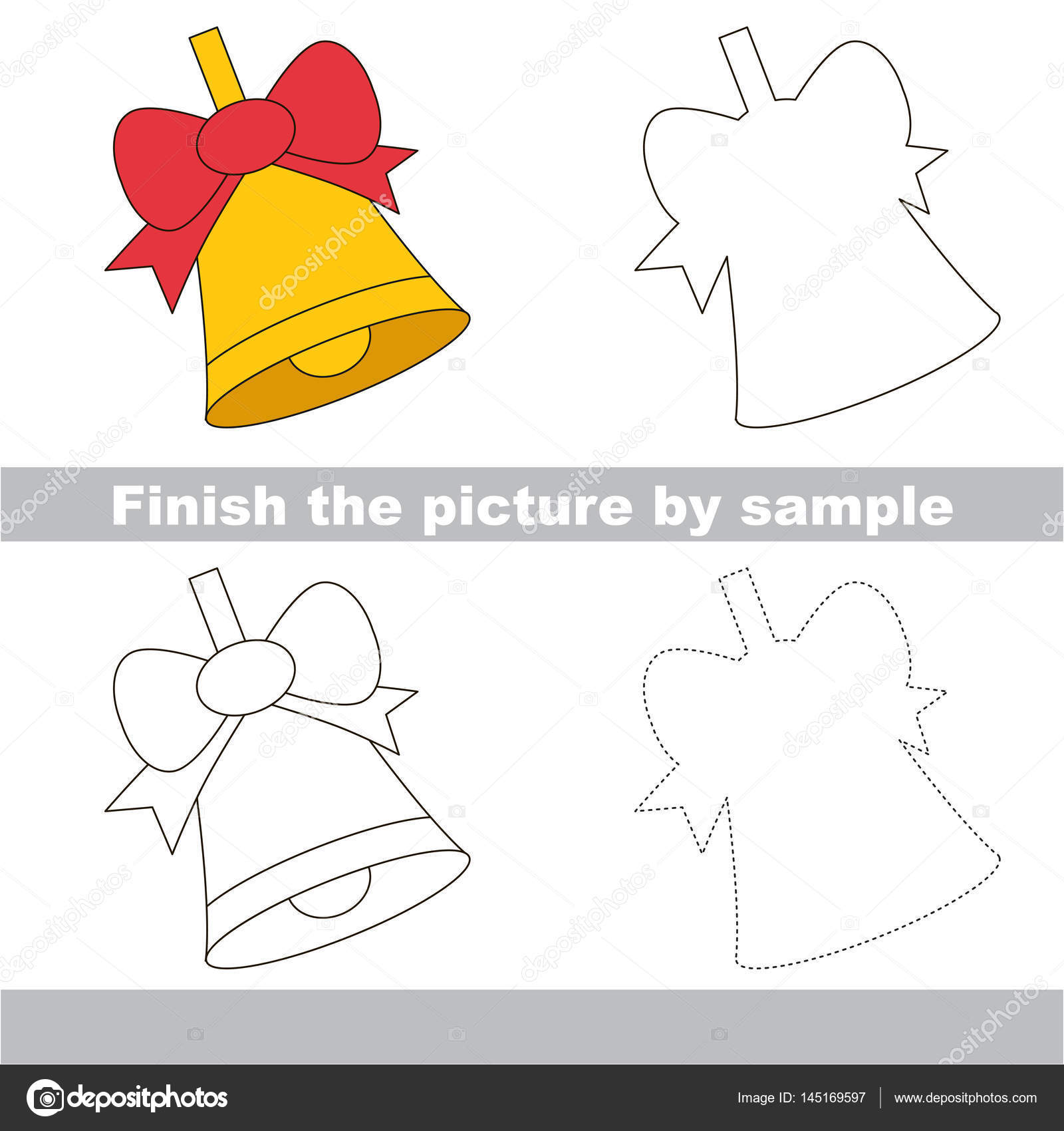 1600x1700 Kid Drawing Worksheet To Complete Picture By Sample. Stock