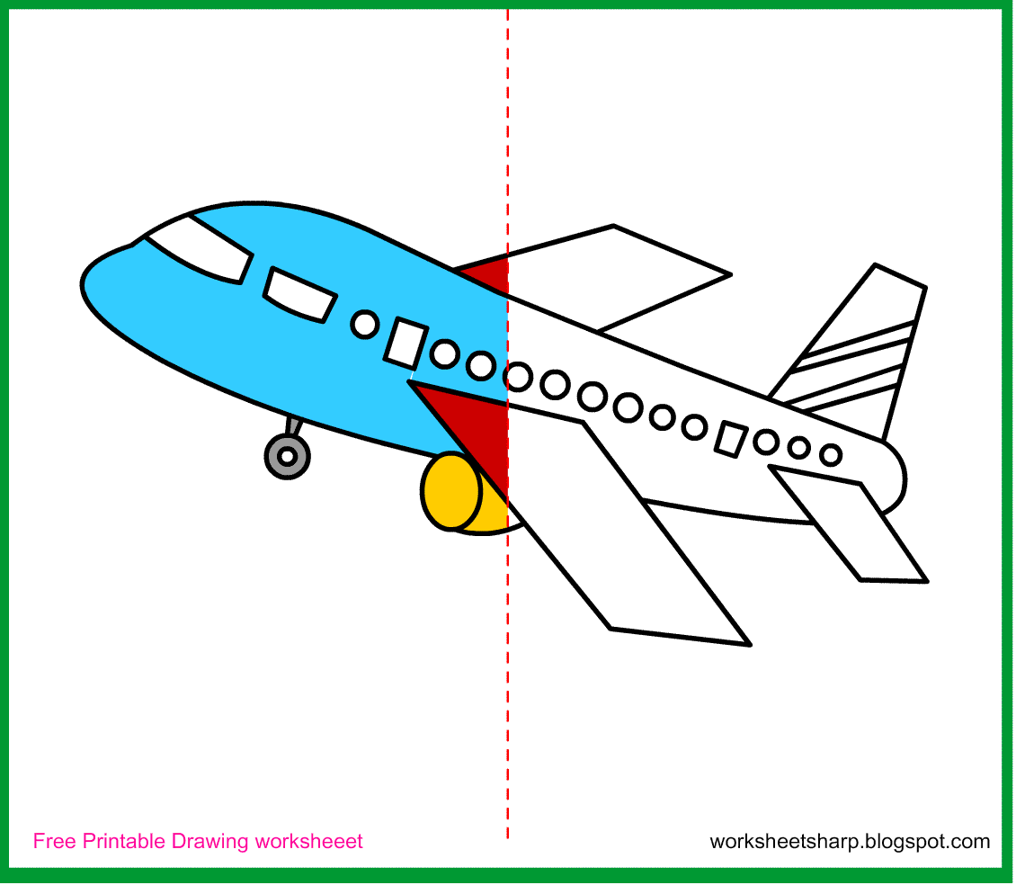 1130x984 Free Drawing Worksheets Printable Aeroplane Drawing Worksheets