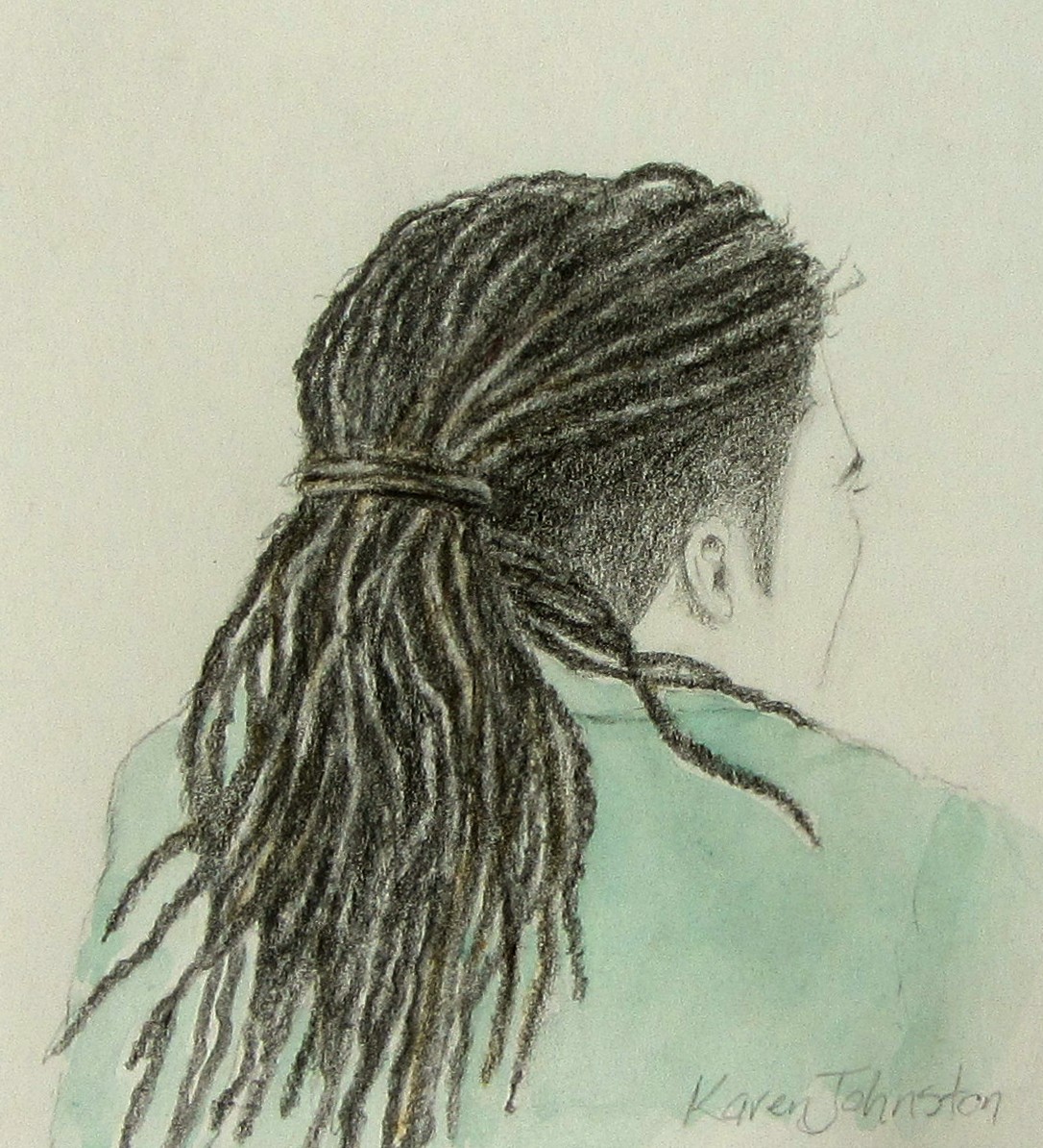 1086x1194 Karen Johnston Small Paintings Dreadlocks
