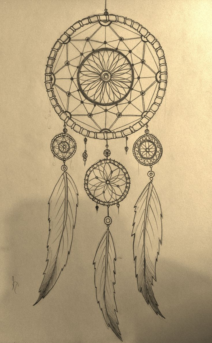 Dream Catcher Drawing at GetDrawings | Free download