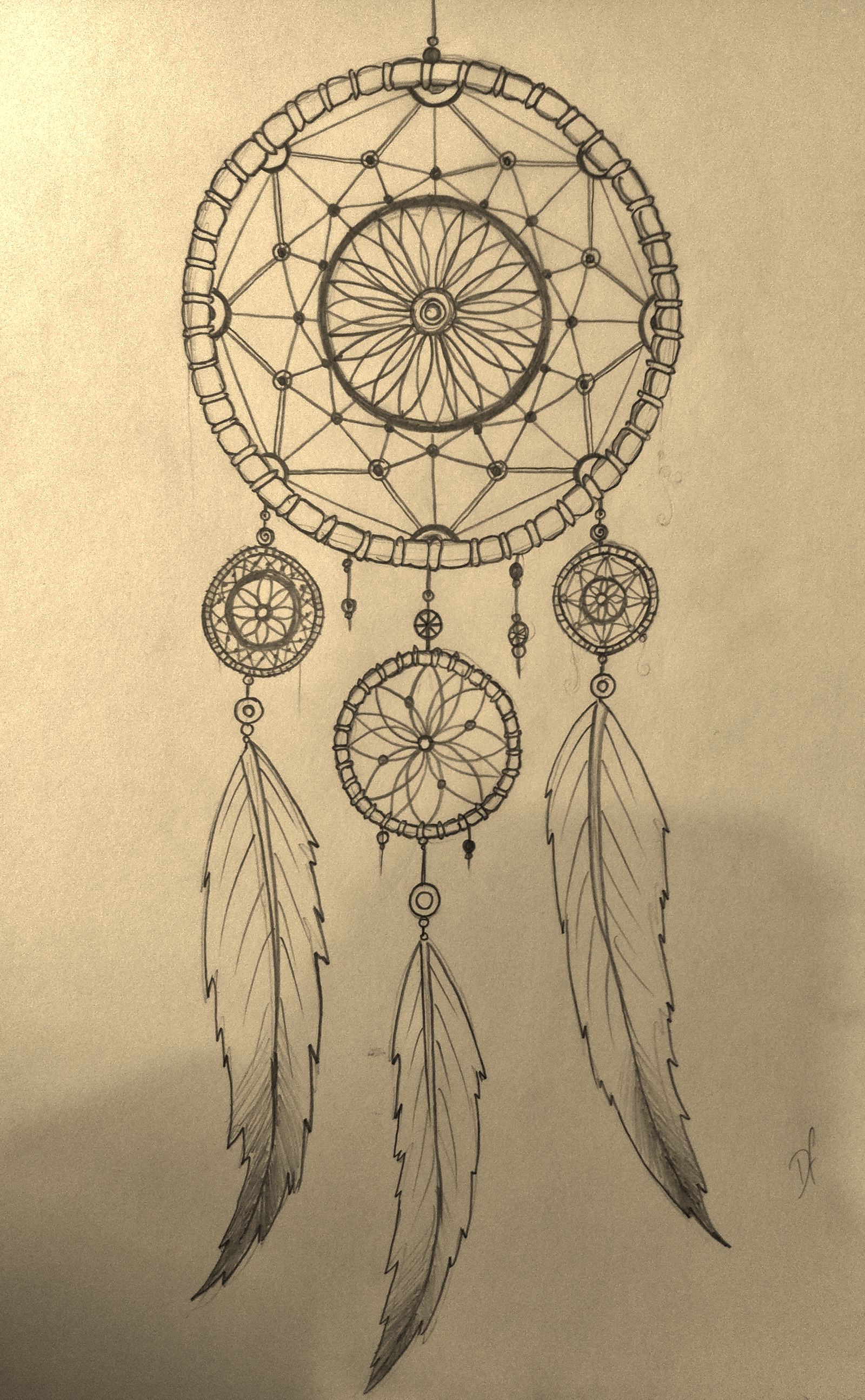 Dream Catcher Drawing at GetDrawings | Free download