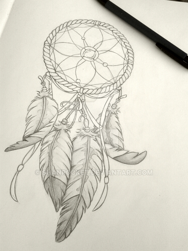 Dreamcatcher Drawing at GetDrawings | Free download