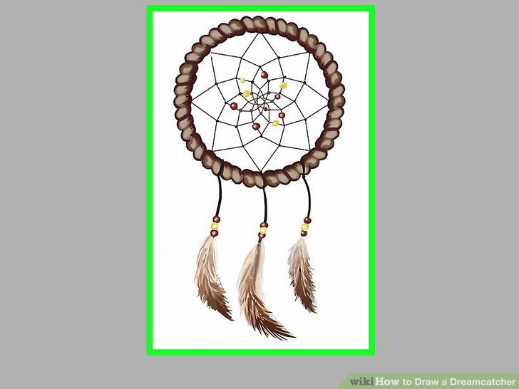 728x546 How To Draw A Dreamcatcher 13 Steps (With Pictures)