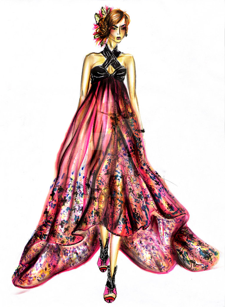 Dress Design Drawing at GetDrawings | Free download