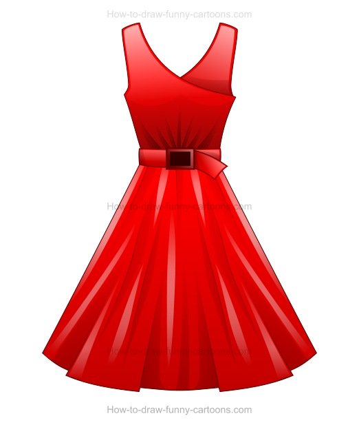 522x617 To Draw A Cartoon Dress