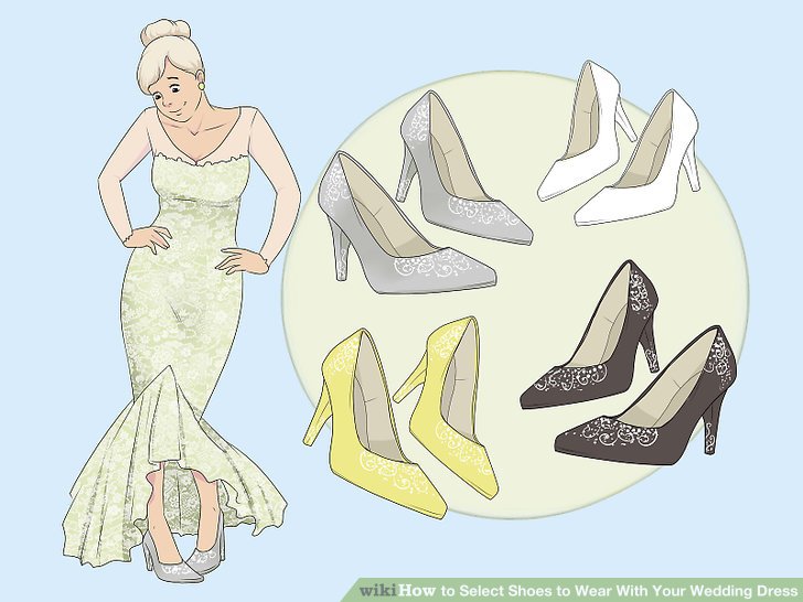728x546 How To Select Shoes To Wear With Your Wedding Dress 10 Steps