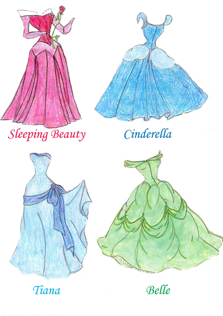 751x1063 Dresses Drawings Disney Princess Dressese By ~kwapikwapisz