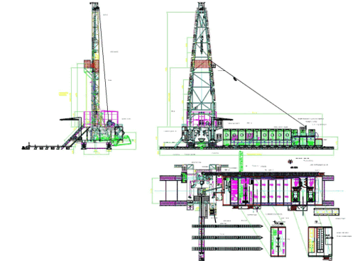 Drawing Deep Drilling Rig Dwg Cad Blocks In Autocad - almuhja.com