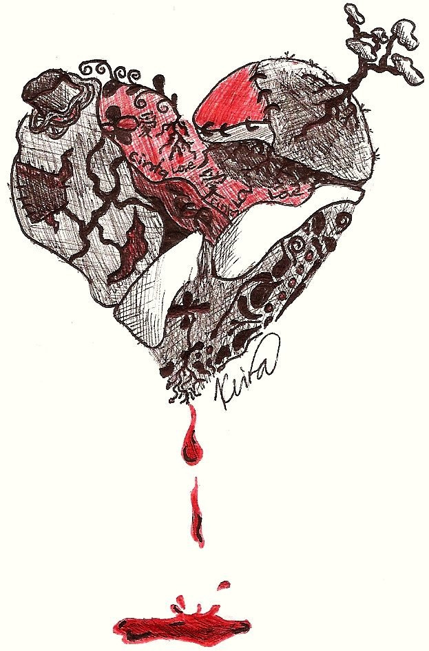 623x945 Dripping Heart By Keira N