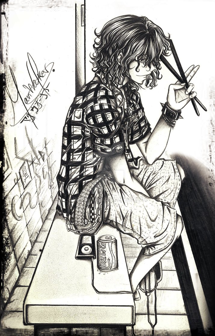 715x1118 Drummer By Mariwalker