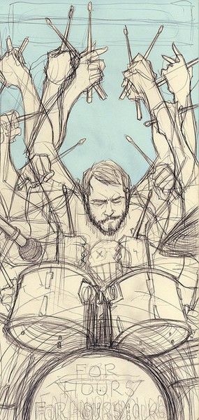 285x600 I Shoulda Learned To Play Them Drums Drawing Drums