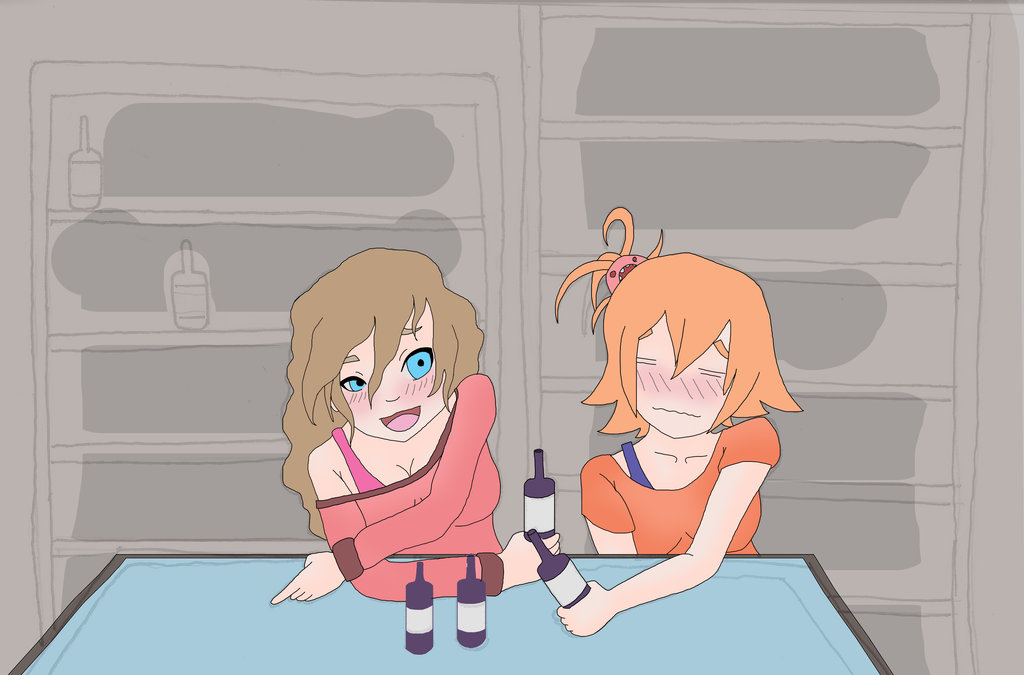 1024x675 Anime Drawing Drunk Women. By Ineedpractice